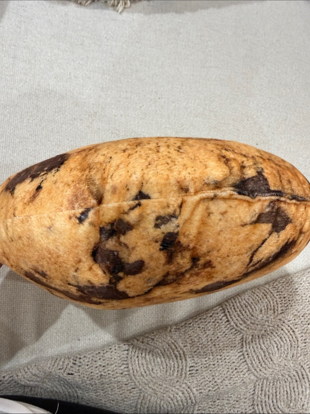 Chocolate Chip Cookie Plush Throw Pillow - Picture 3 of 3